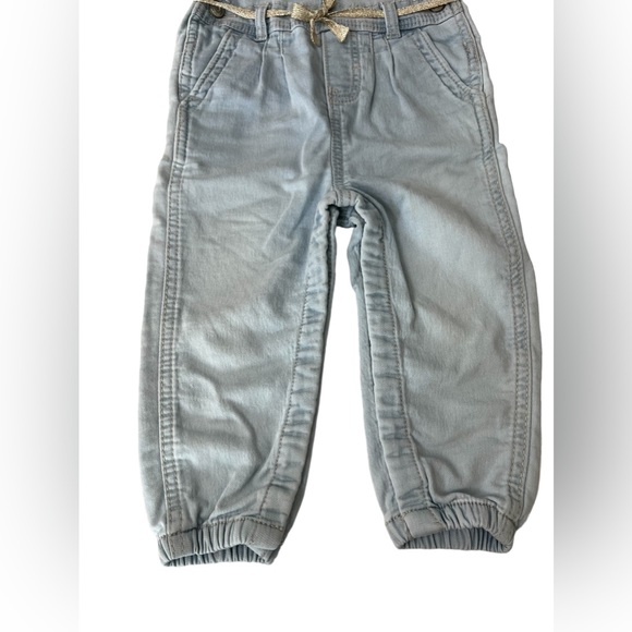 OSHKOSH B’gosh Light Wash Denim Overalls 24m - Picture 3 of 5